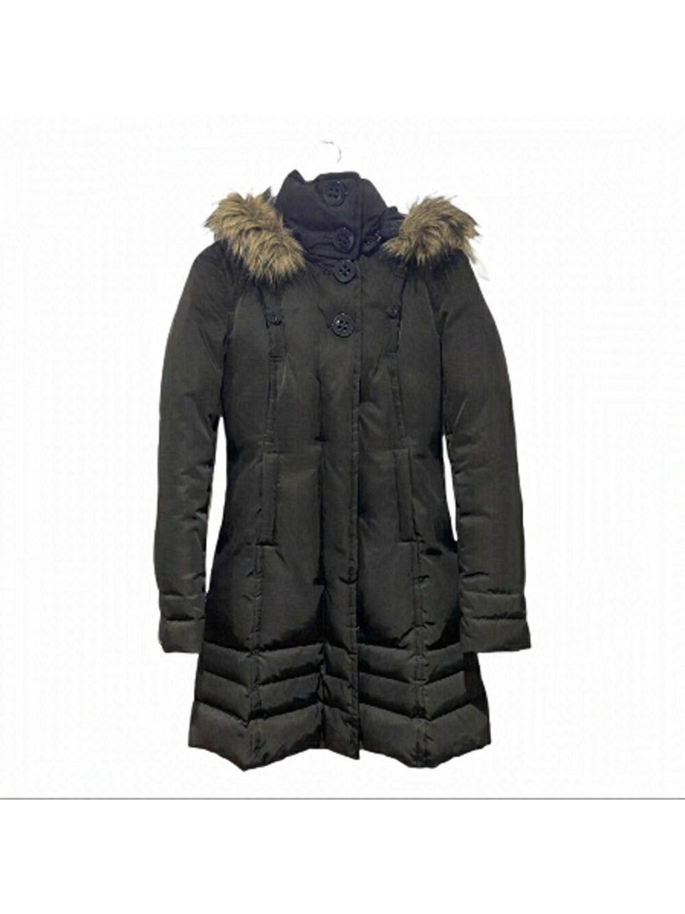 Soia & Kyo long black parka puffer